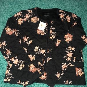 Lucky Brand floral quilted coat